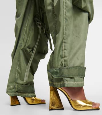 Pantoletten Devon aus Metallic-Leder | The Attico