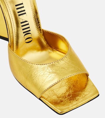 Pantoletten Devon aus Metallic-Leder | The Attico