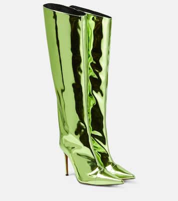 Mirrored leather knee-high boots | Alexandre Vauthier