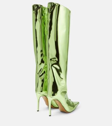 Mirrored leather knee-high boots | Alexandre Vauthier