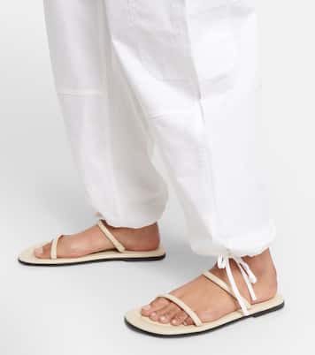 Sandalen The City aus Leder | Toteme