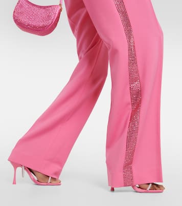 Pantalon ample en laine à ornements | Area