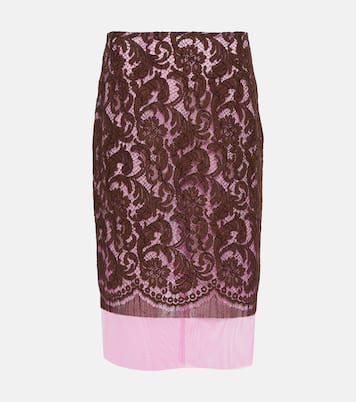 Slacy lace midi skirt | Dries Van Noten