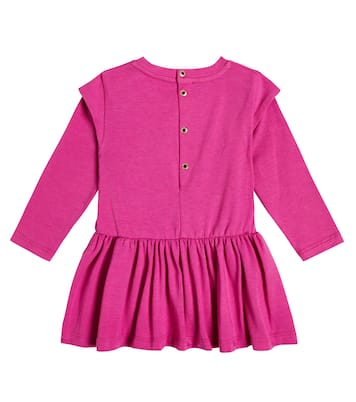 Bébé – Robe en coton mélangé à logo | Versace Kids