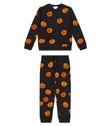 Printed cotton sweatshirt and sweatpants set | Stella McCartney Kids