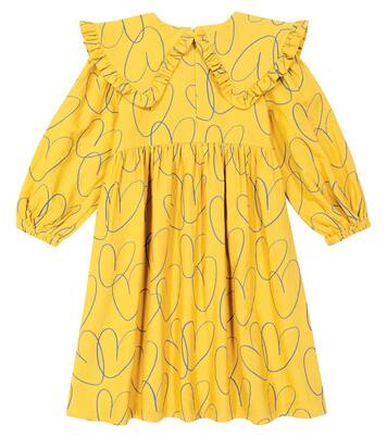 Frill-trimmed printed cotton dress | Jellymallow