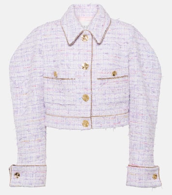 Cropped cotton-blend tweed jacket | Nina Ricci