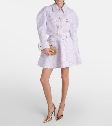 Cropped cotton-blend tweed jacket | Nina Ricci
