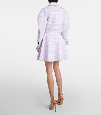 Cropped cotton-blend tweed jacket | Nina Ricci