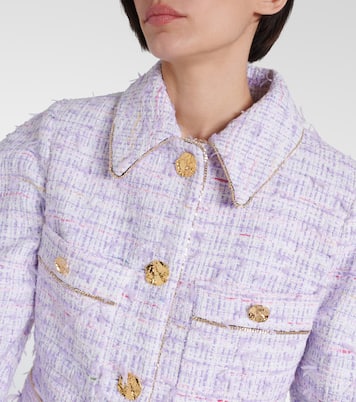 Cropped cotton-blend tweed jacket | Nina Ricci
