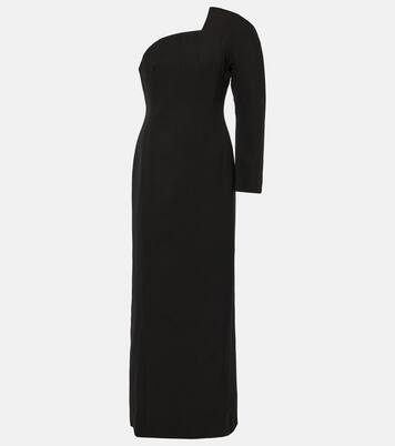 Robe longue Pablo asymétrique en crêpe | Jacquemus