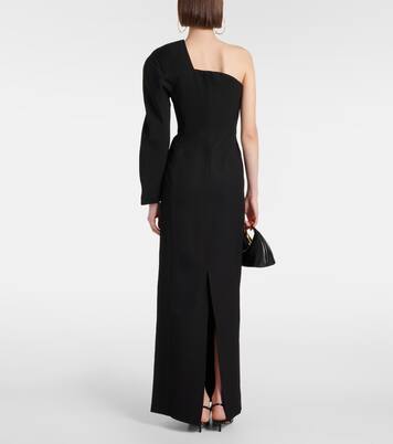 Robe longue Pablo asymétrique en crêpe | Jacquemus