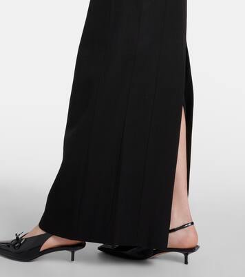 Robe longue Pablo asymétrique en crêpe | Jacquemus