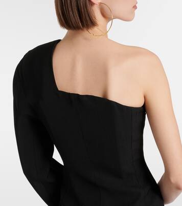 Robe longue Pablo asymétrique en crêpe | Jacquemus