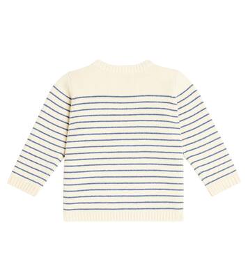 Baby Aleksi striped wool and cotton sweater | Bonpoint