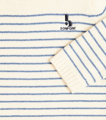 Baby Aleksi striped wool and cotton sweater | Bonpoint