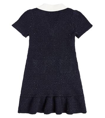 Lace-trimmed knit dress | Self-Portrait Kids