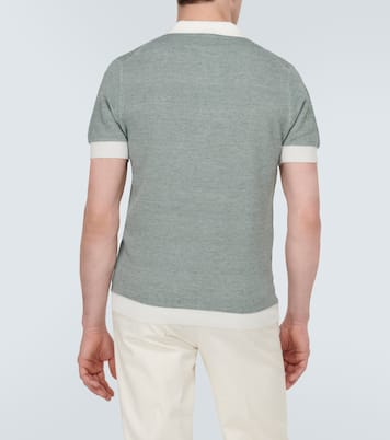 Polohemd aus Baumwolle und Leinen | Thom Sweeney