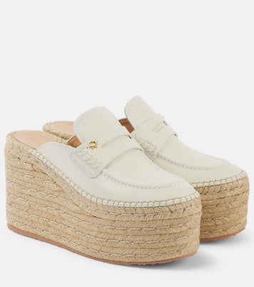 Espadrille-Wedges aus Leder | Gianvito Rossi