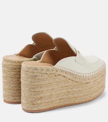 Espadrille-Wedges aus Leder | Gianvito Rossi