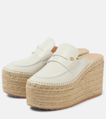 Espadrille-Wedges aus Leder | Gianvito Rossi