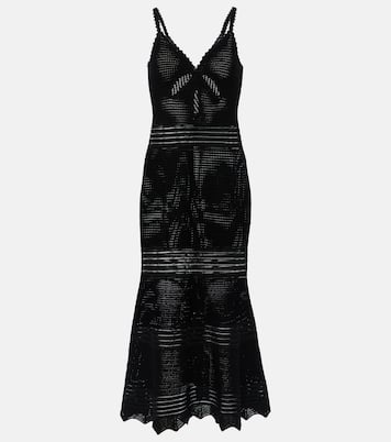 Crochet midi dress | Self-Portrait