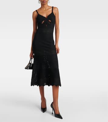 Crochet midi dress | Self-Portrait