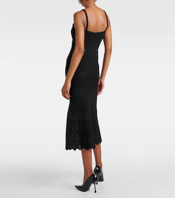 Crochet midi dress | Self-Portrait