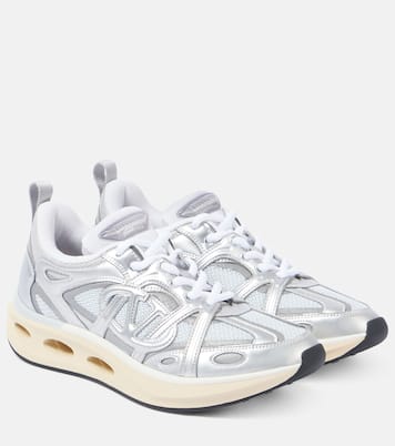 VLogo Easyjog leather-trimmed sneakers | Valentino Garavani