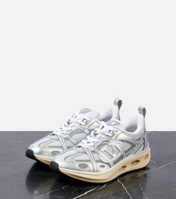 VLogo Easyjog leather-trimmed sneakers | Valentino Garavani