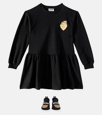 Robe Teddy Bear en coton mélangé | Moschino Kids