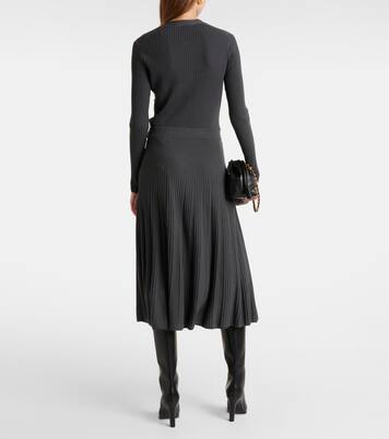 Knitted wool midi skirt | Joseph
