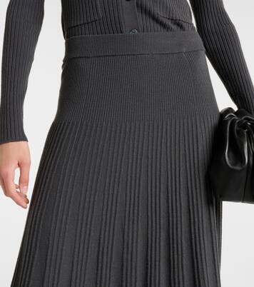 Knitted wool midi skirt | Joseph