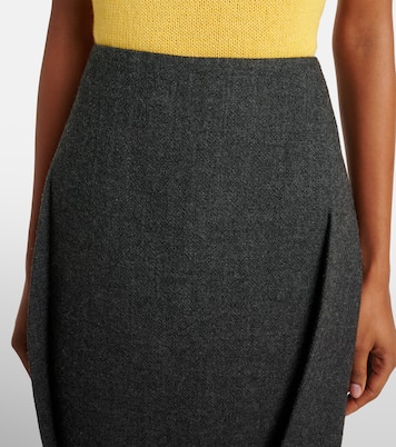 Jupe midi en laine | Prada
