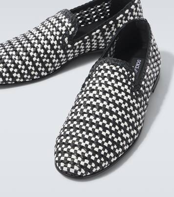 Woven leather slip-on shoes | Dolce&Gabbana