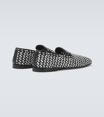 Woven leather slip-on shoes | Dolce&Gabbana