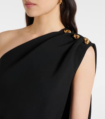 Knot caped draped crêpe top | Bottega Veneta