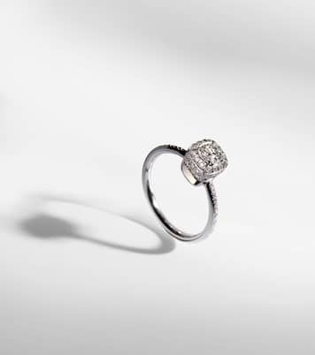 Ring Nudo Petit aus 18kt Weißgold mit Diamanten | Pomellato