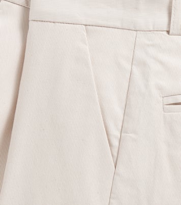 Calvin striped cotton-blend shorts | Bonpoint