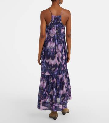 Robe longue Sabba imprimée en coton | Marant Etoile