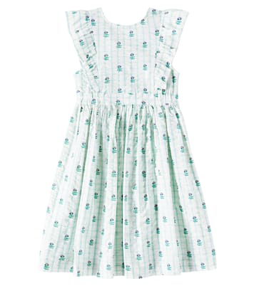 Nina ruffled floral cotton dress | C'era Una Volta