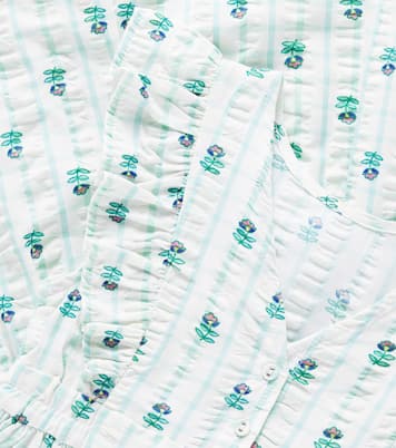 Nina ruffled floral cotton dress | C'era Una Volta