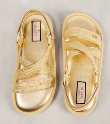 Lake Powell crochet-trimmed sandals | Valentino Garavani