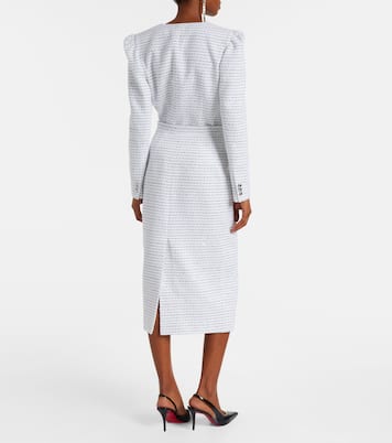 Gonna midi in tweed con paillettes | Alessandra Rich