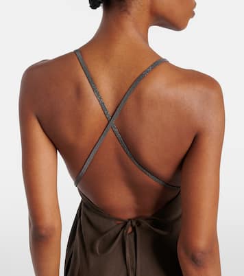 Open-back maxi dress | Brunello Cucinelli