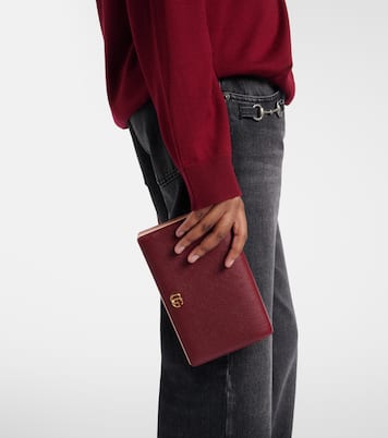 GG Marmont leather wallet on chain | Gucci