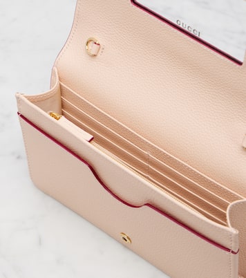 GG Marmont leather wallet on chain | Gucci