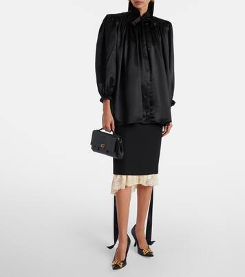 Bluse aus Seidensatin | Balenciaga