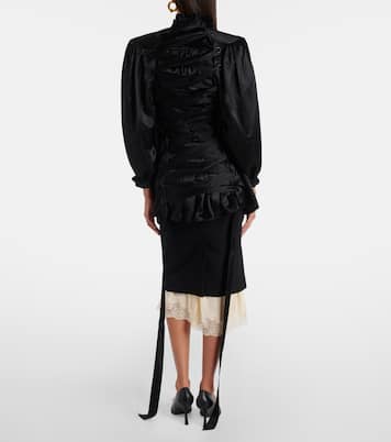 Bluse aus Seidensatin | Balenciaga
