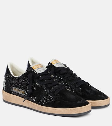 Ball Star suede-trimmed sneakers | Golden Goose